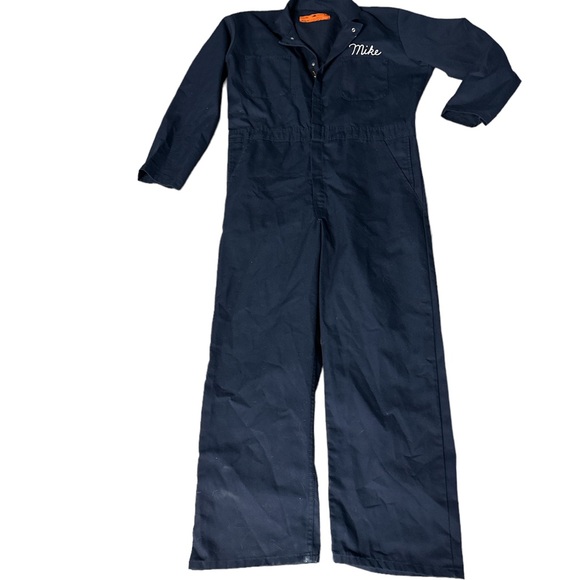 80’s 90’s red cap boiler suit mike meyers mechanics coverall Halloween costume - Picture 1 of 5